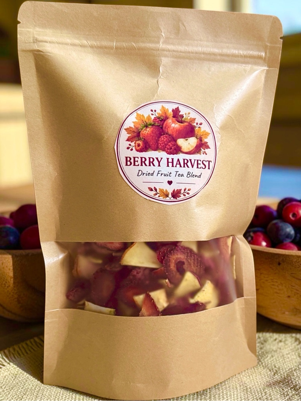 Berry Dried Fruit Tea Blend Hand Made 3 oz